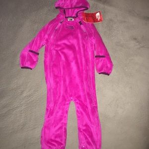 North face winter infant fleece suit